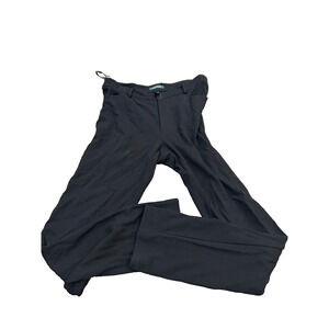 Lauren Ralph‎ Lauren Women's Black Flat Front Straight Leg Dress Pants Size 12